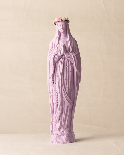 Vierge Sapristi V2 couronnée de fleurs