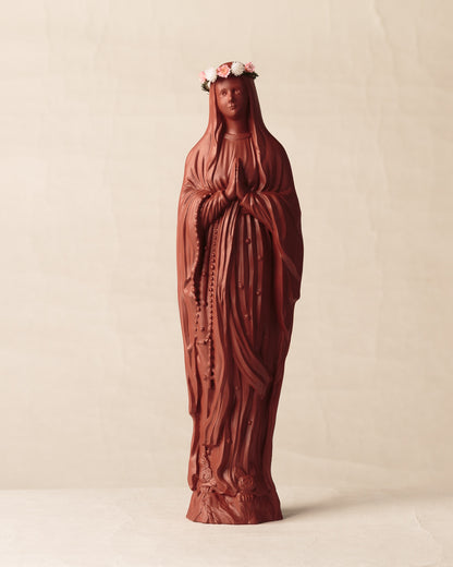 Vierge Sapristi V2 couronnée de fleurs