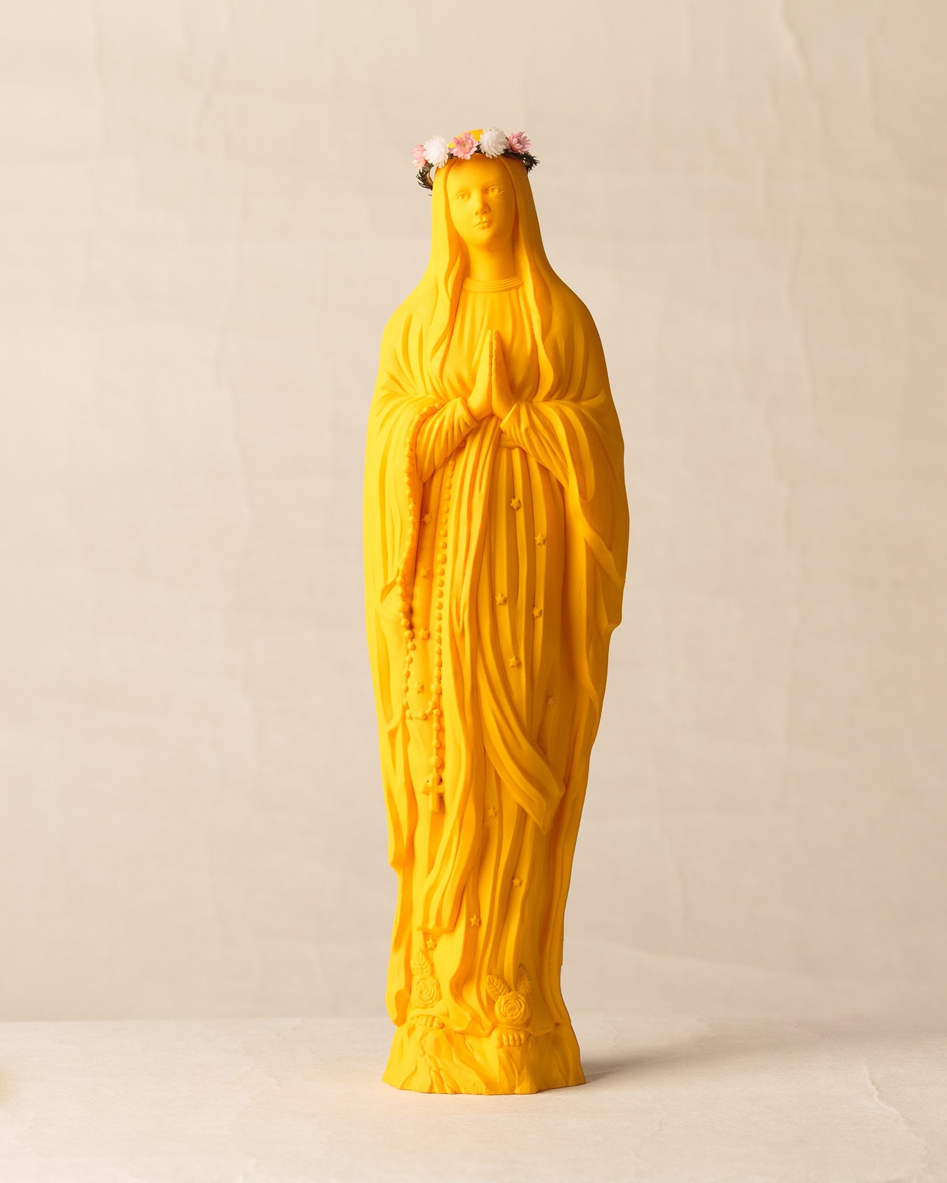 Vierge Sapristi V2 couronnée de fleurs