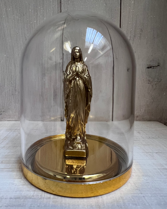 Vierge 6 cm sous cloche