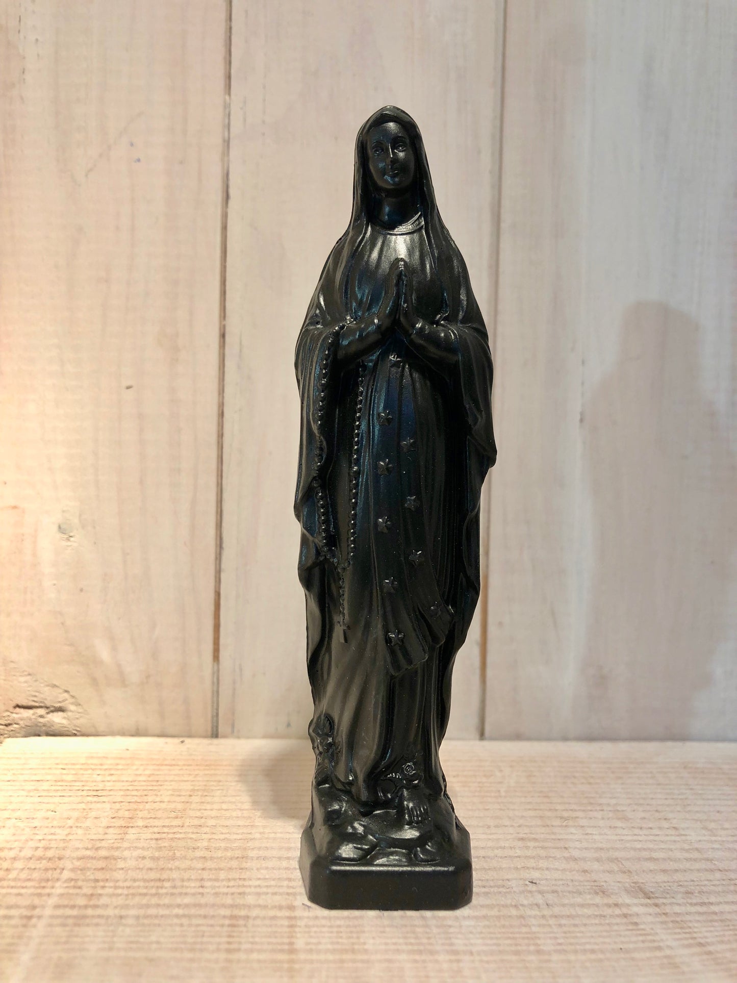 Statuette Vierge 20 cm Couronnée Fleurie