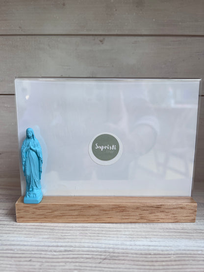 porte photo bleu clair