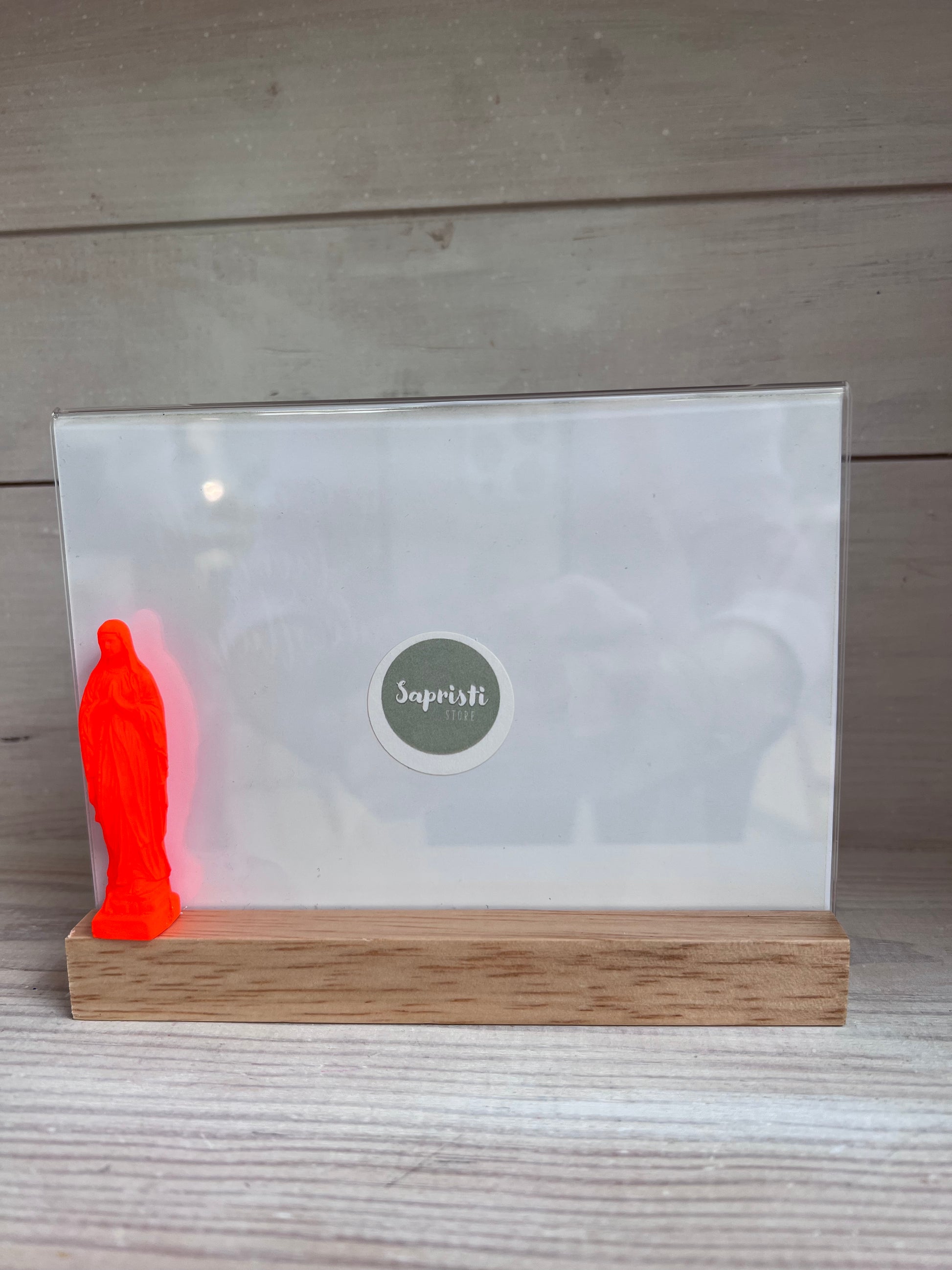 porte photo orange fluo